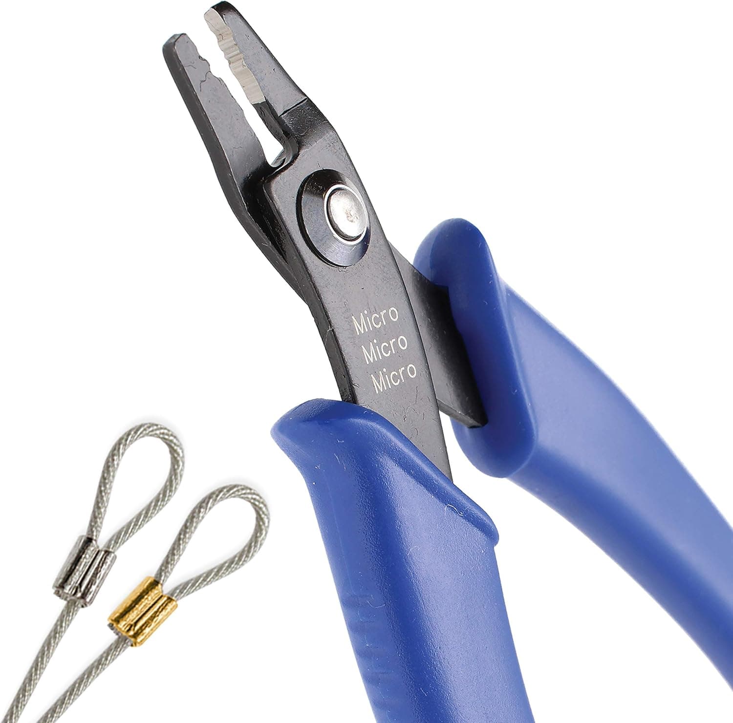 The Beadsmith Micro Crimping Pliers - 5 inches long (127mm) - Use w/ 1-1.5mm crimps & .010-.013 inch diameter beading wire