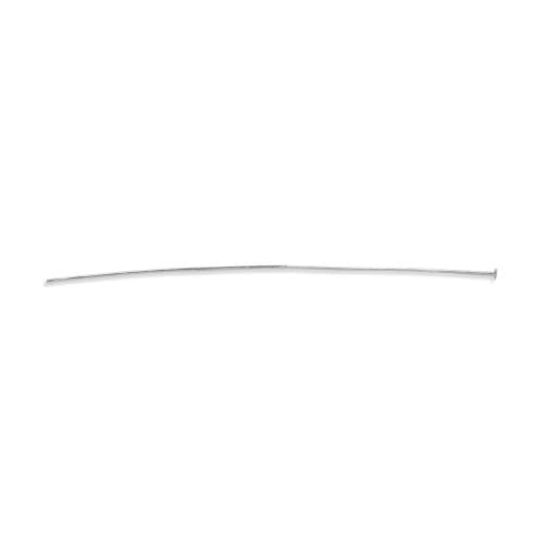 Beadalon Head Pins, 2.0 in / 50.8 mm, Wire Diameter 0.5 mm / .020 in, Silver Plated, 108 pc