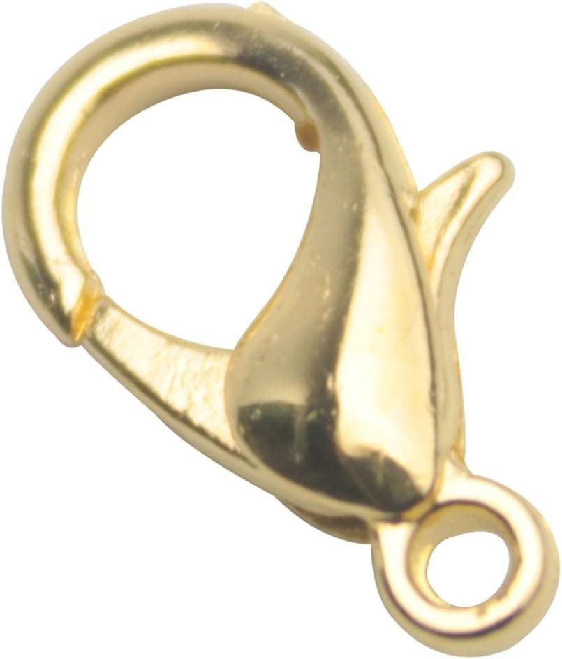 BSI - 50 Pcs Populer Lobster Clasps 12mm Jewelry Making Findings (Gold Plated)