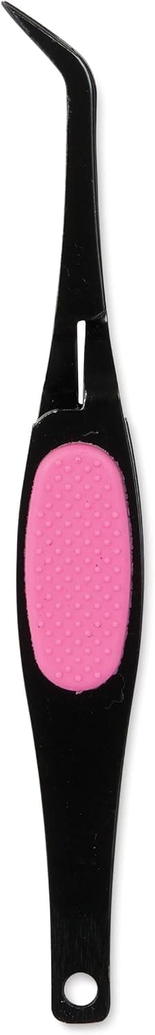 Craft Medley 204563 BT200 Beading & Jewelry Tool, Precision Tweezer Soft-Grip with Reverse Grip