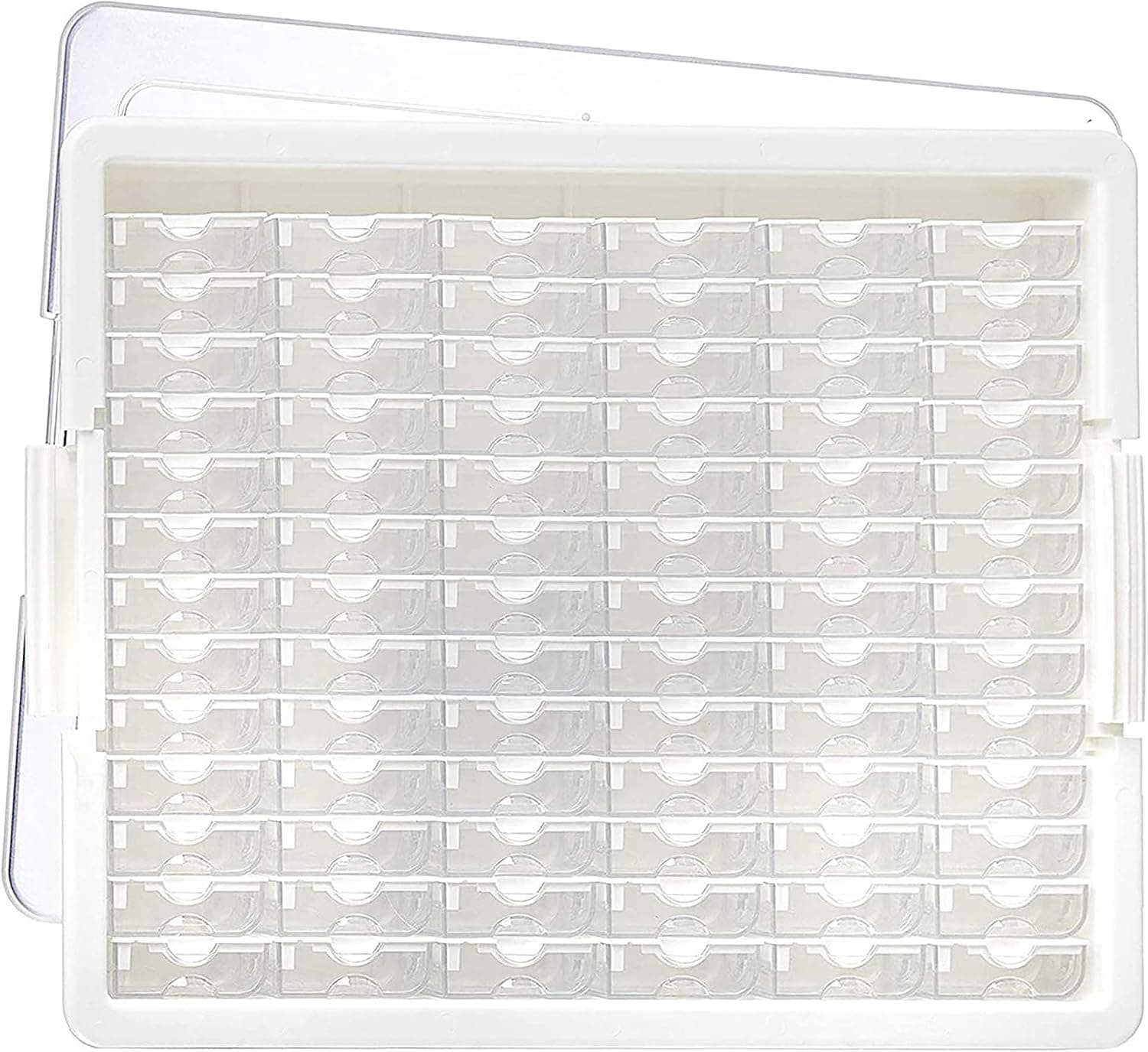 Elizabeth Ward Bead Storage Solutions Plastic Storage Tray and Bead Organizer with 78 Containers