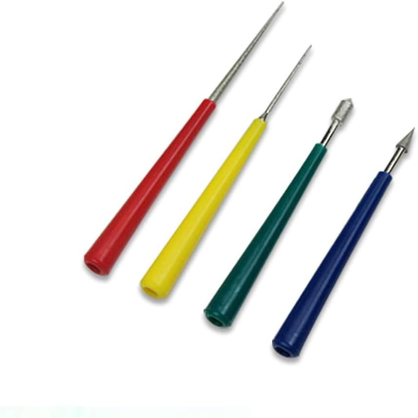 taxiner 4Pcs Bead Hole Enlarger Tool Set Diamond Pearl Glass Beads Reamer Jewelry Tools