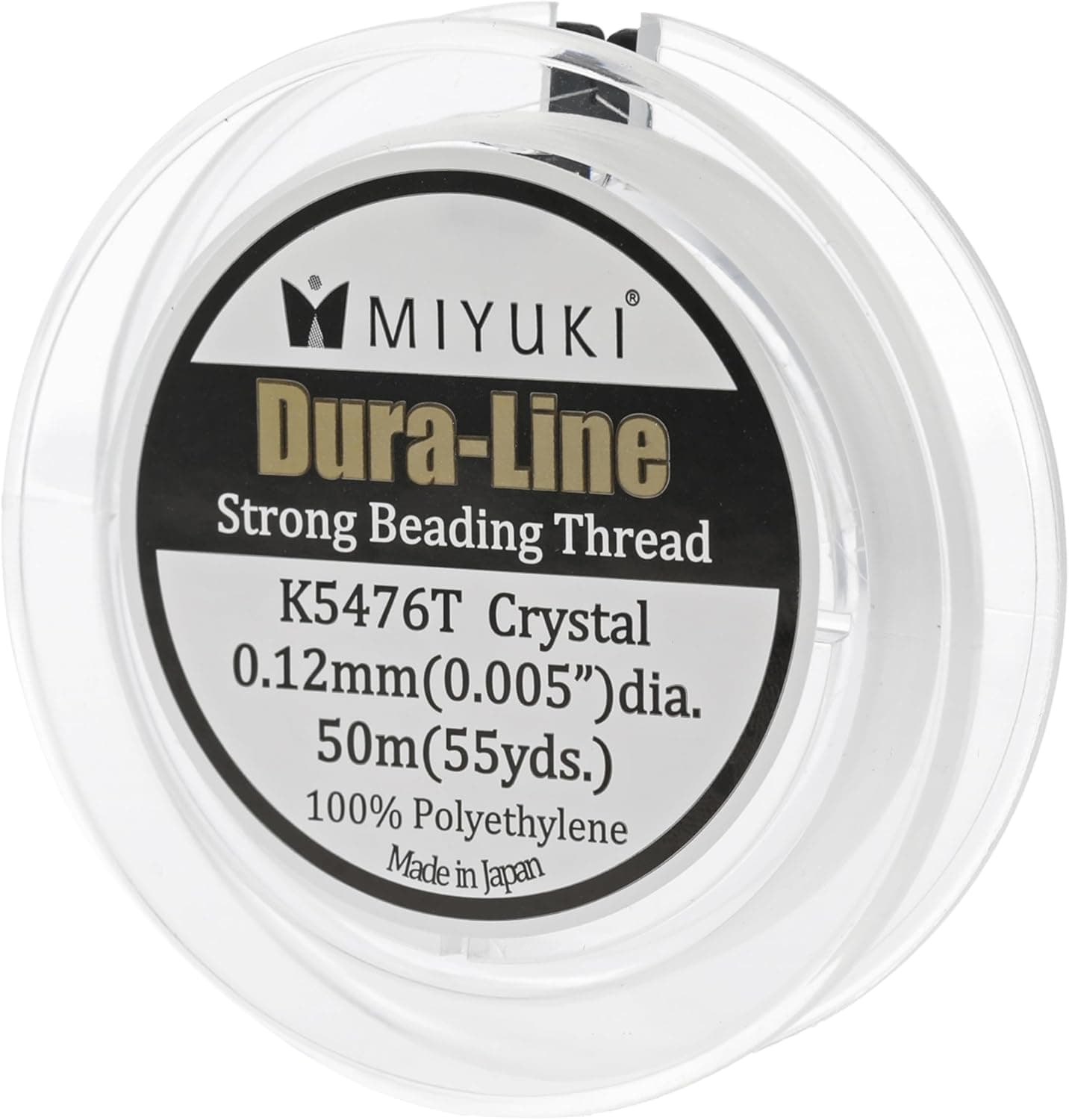 Miyuki Dura-Line Beading Thread Durable Braided String Crystal 0.12mm Diameter 50-Meter Spool
