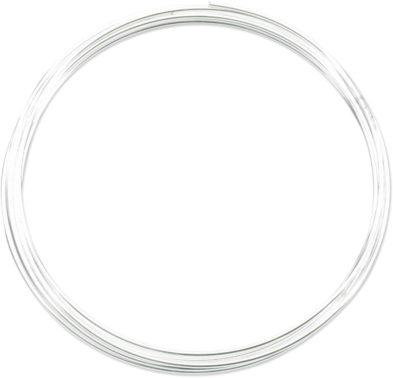 Beadalon Carbon Steel Memory Wire Extra Heavy Duty Round Large Bracelet Silver Plated 0.5 oz Approx. 9 Coils