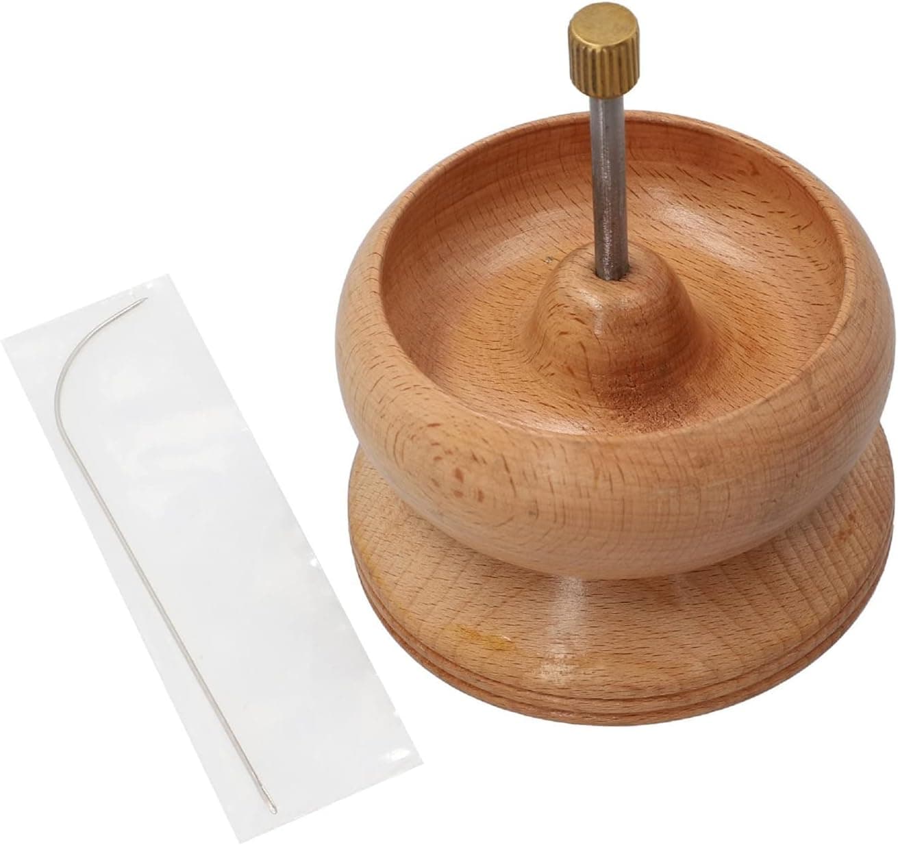MegaCast Wooden Bead Spinner, Bead Loader Spinner with Needle Jewelry Making Bead Holder