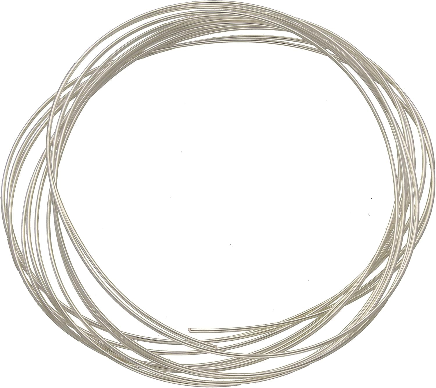 The Beadsmith Plated Memory Wire Oval Shaped 2.2 x 2.7 Inches 12 Coils Silver Color Stainless Steel