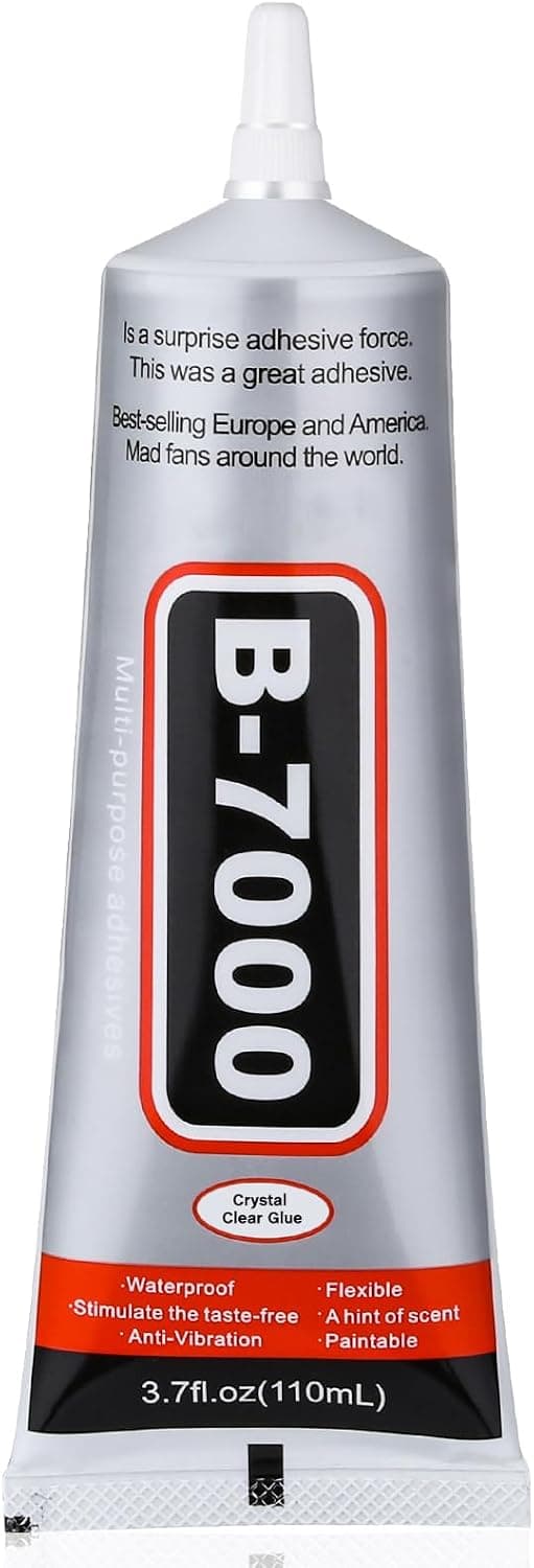 B7000 Jewelry Bead Glue for Jewelry Making, Crystal Clear Glue 3.7 fl oz B7000+Plus
