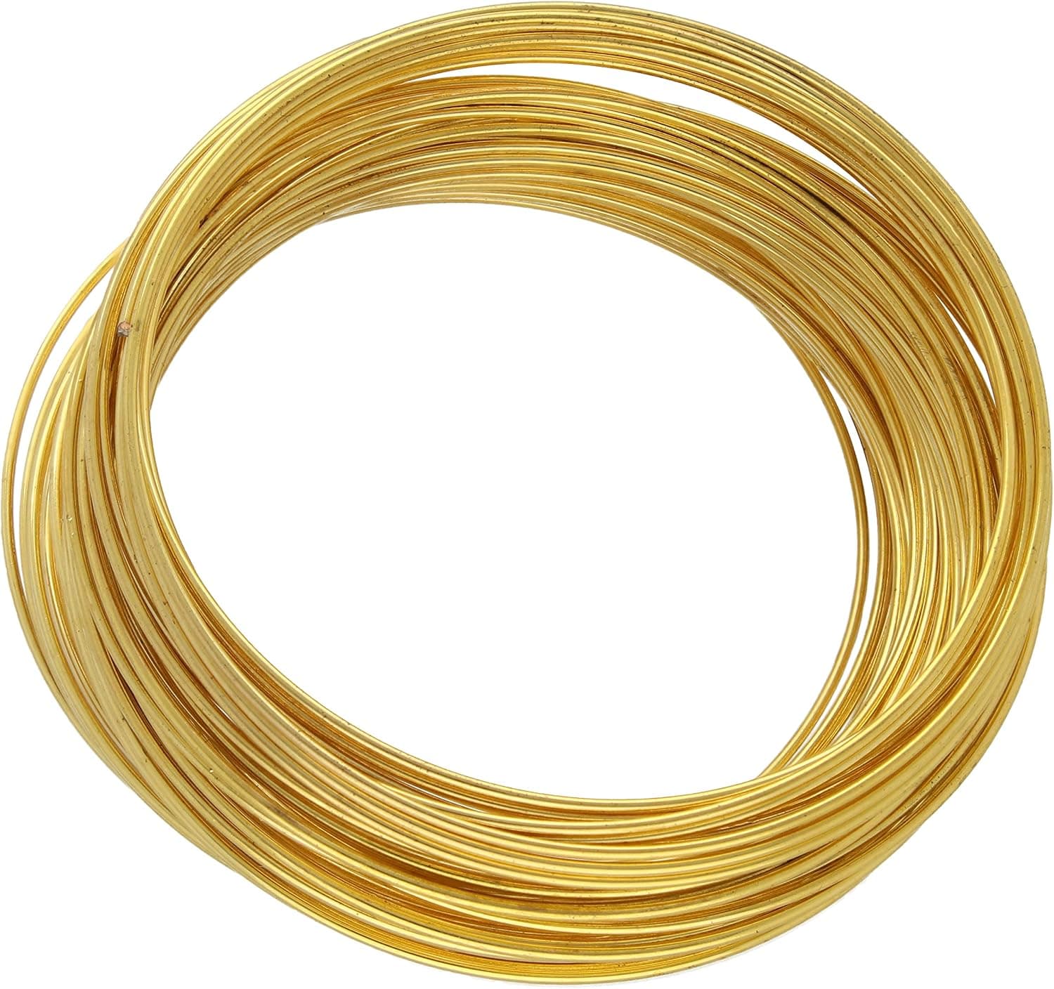 The Beadsmith Plated Memory Wire 1.75in Diameter 1-Ounce Bulk 60 Coils Silver Color Stainless Steel
