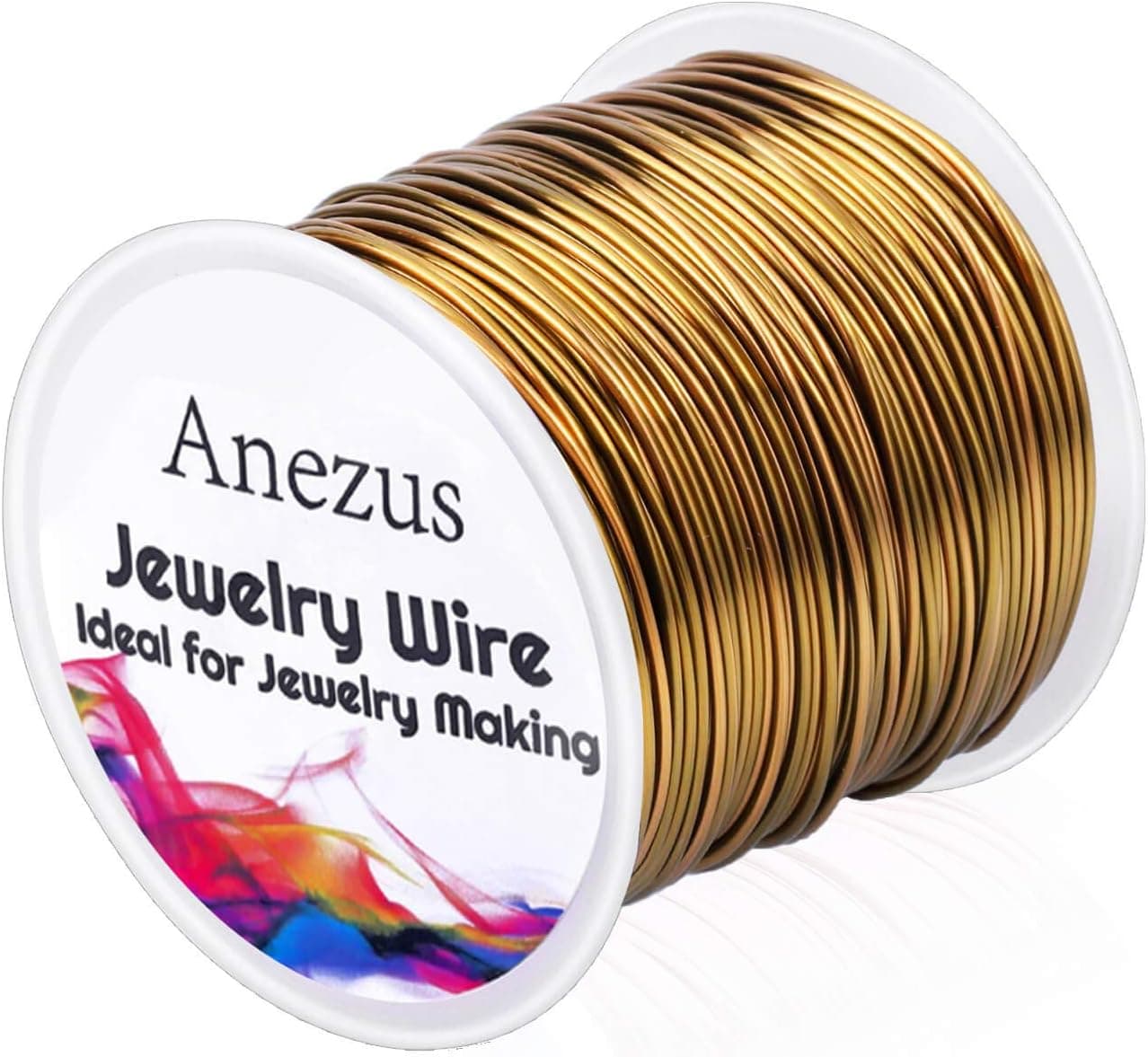 Anezus 18 Gauge Jewelry Wire Craft Wire Tarnish Resistant Copper Beading Wire (Antique Bronze)